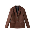 Veste marron vintage pour femmes