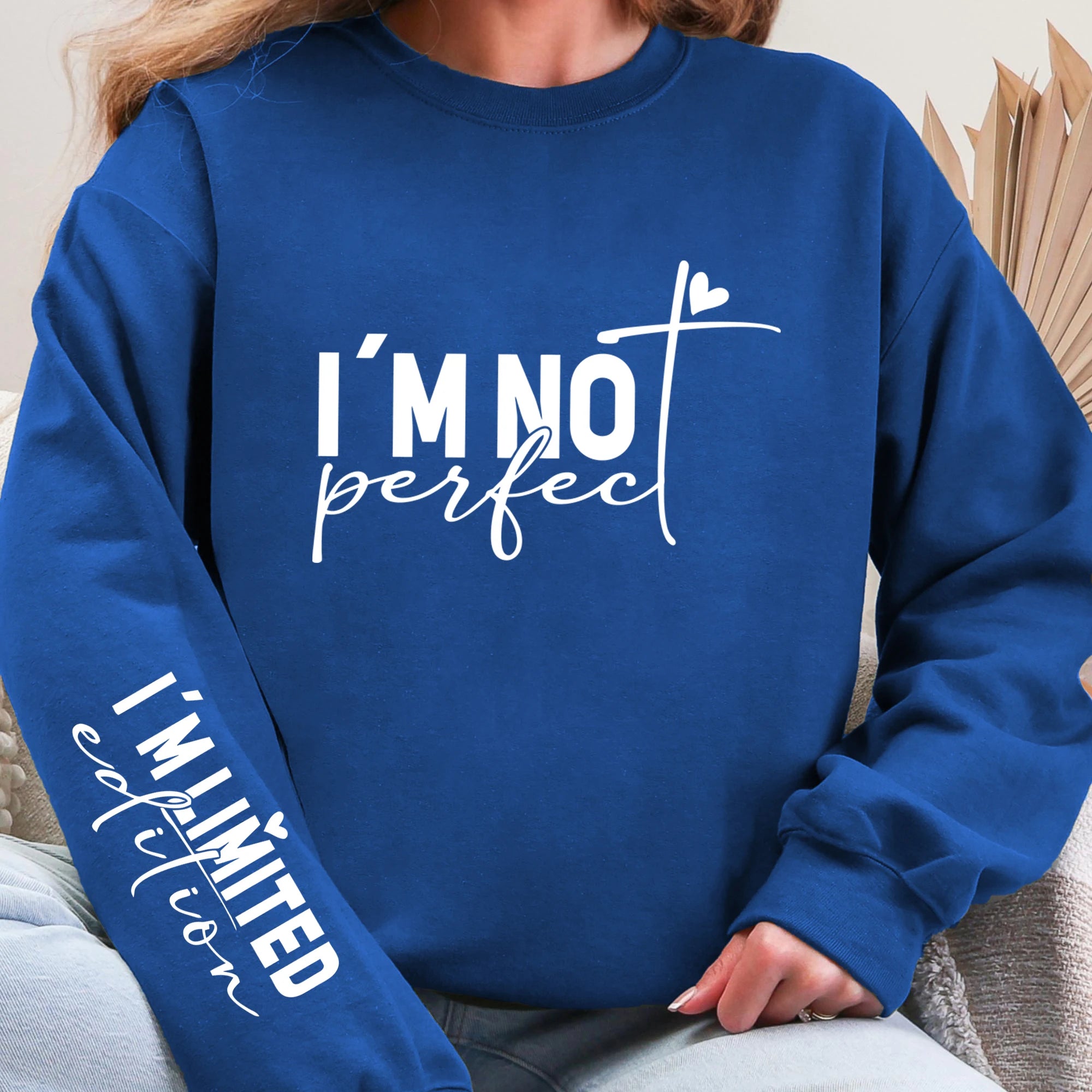 Sweat-shirt en molleton à col rond pour femmes