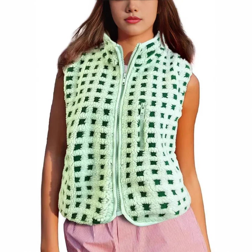 Gilet à fermeture éclair pour femmes