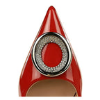 Chaussures en cuir verni simples pour femmes