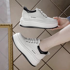 Baskets en cuir véritable pour femmes