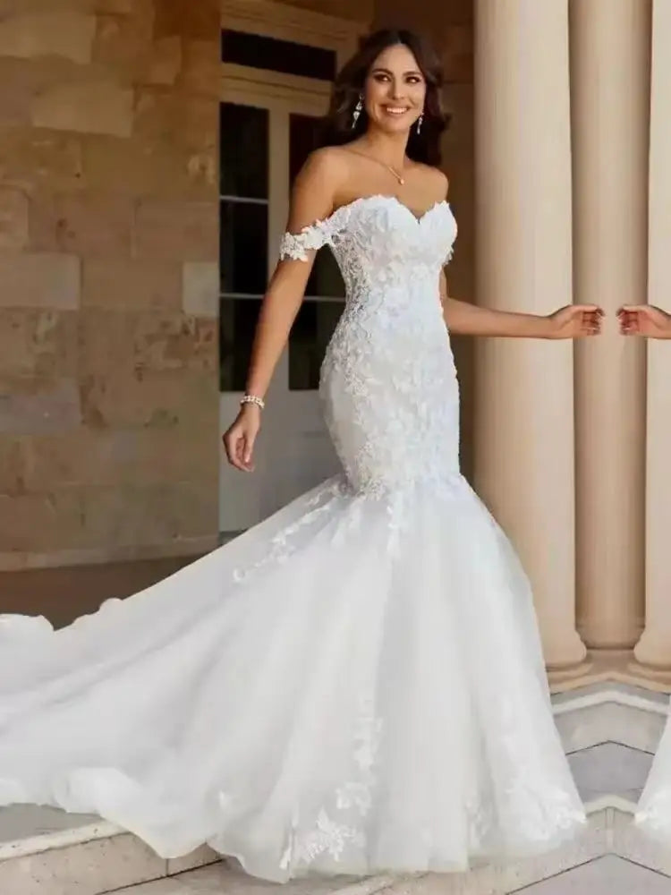 Robes De mariée sirène luxueuses pour femmes