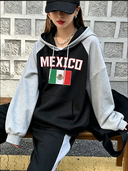 Sweat à Capuche Femme – Imprimé Mexico