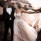 Robe de mariée longue en Tulle pour femmes