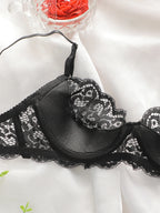 Soutien-gorge sexy en dentelle respirante brodée pour femmes