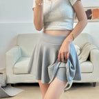 Jupes shorts plissées pour femmes