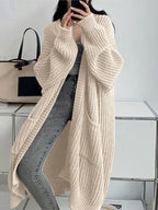 Cardigan longue tricoté pour femmes