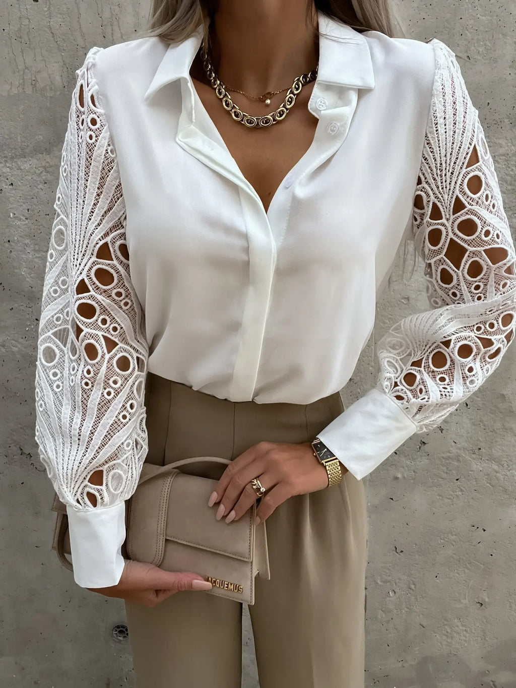 Chemise en dentelle pour femmes