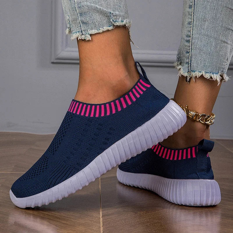 Chaussures plates sans lacet pour femmes