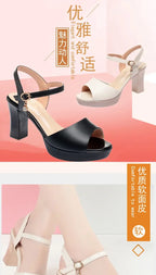 Sandales d'été à plate-forme et talons hauts pour femmes