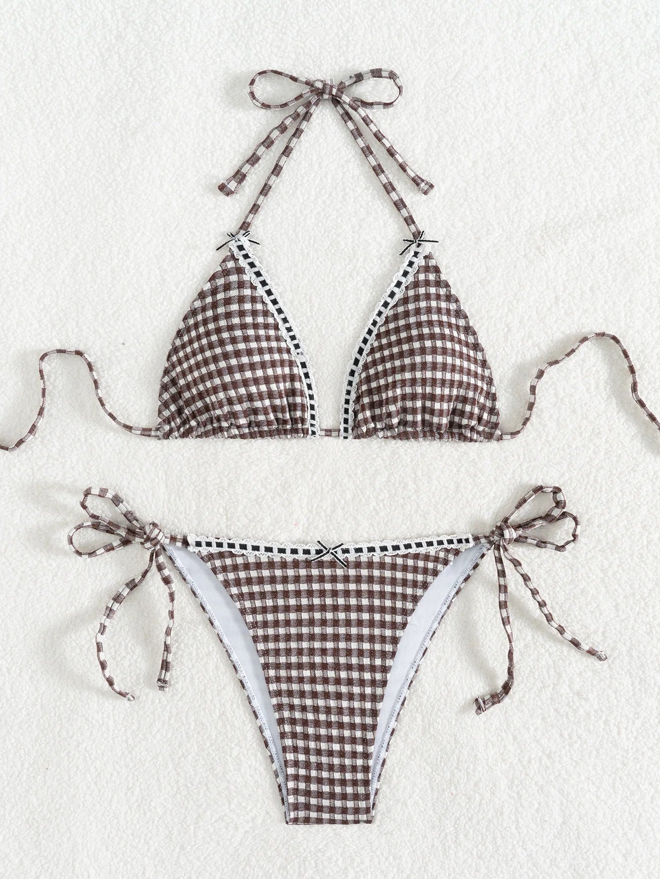 Ensemble maillot de bain 2 pièces soutien-gorge Push Up et string  pour femmes