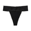 String tanga en dentelle florale pour femmes
