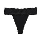 String tanga en dentelle florale pour femmes