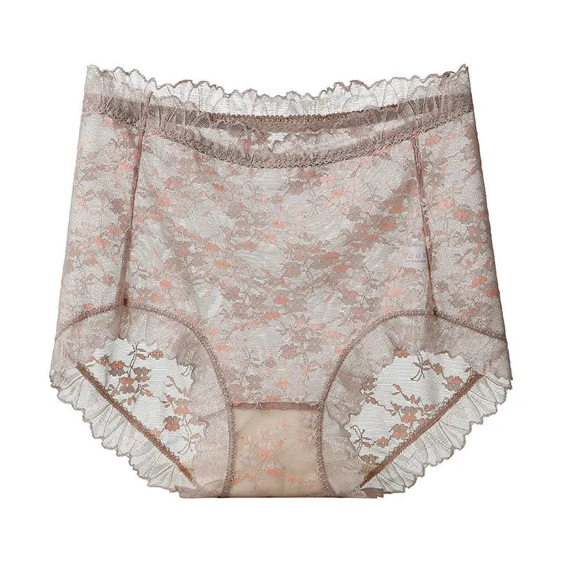 Culottes imprimé taille haute transparent pour femmes