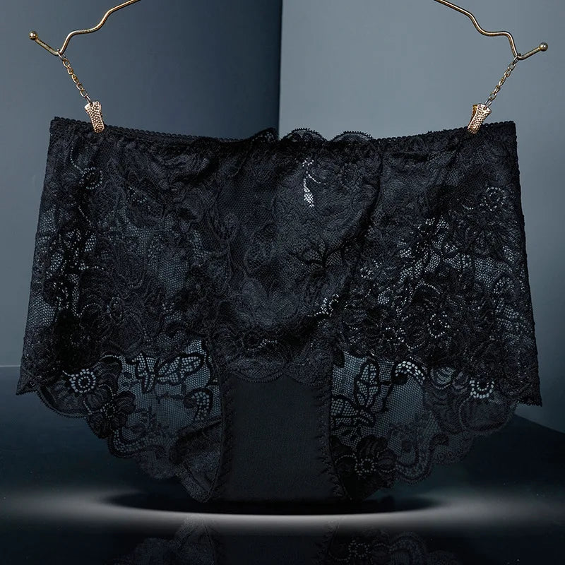 Culotte sexy en dentelle effet push-up, sans coutures  pour femmes