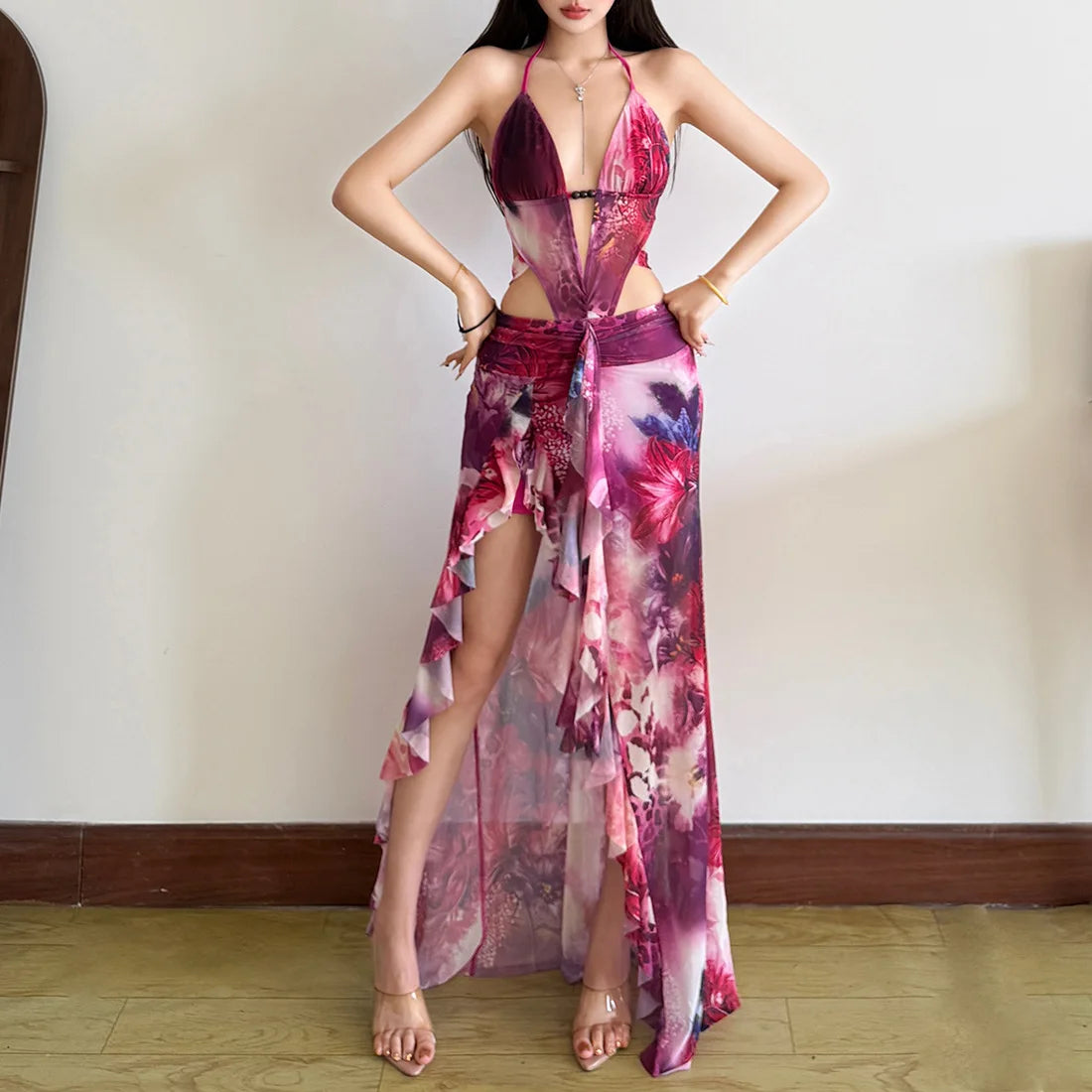 Robe longue de plage pour femmes