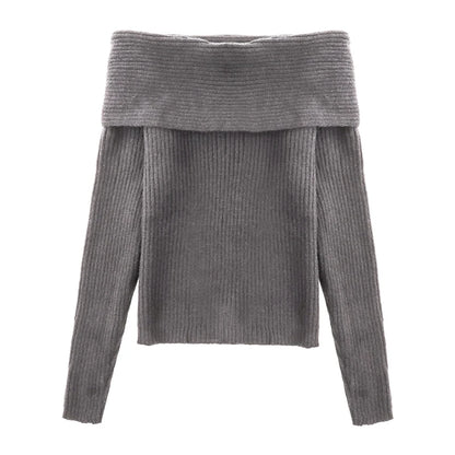 Pull en Maille Femme – Col Découpé Original