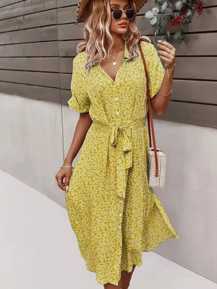 Robe à imprimé Floral pour femmes