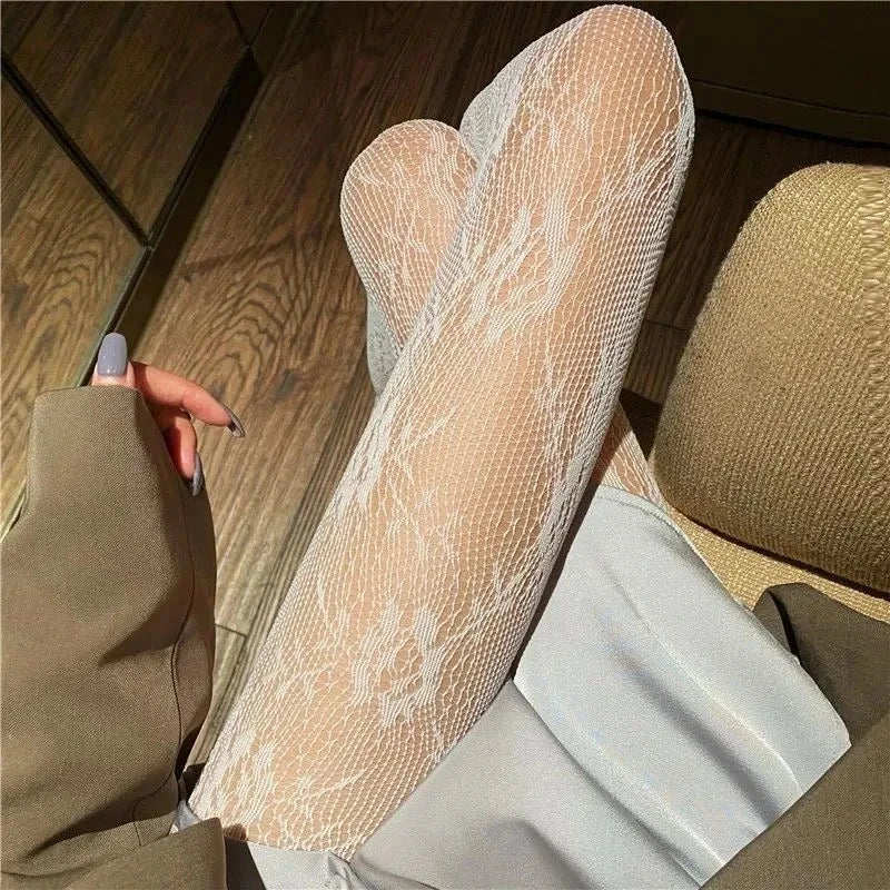 Collants évidé en dentelle pour femmes