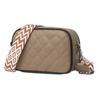 Sac bandoulière brodé en cuir véritable tendance pour femmes