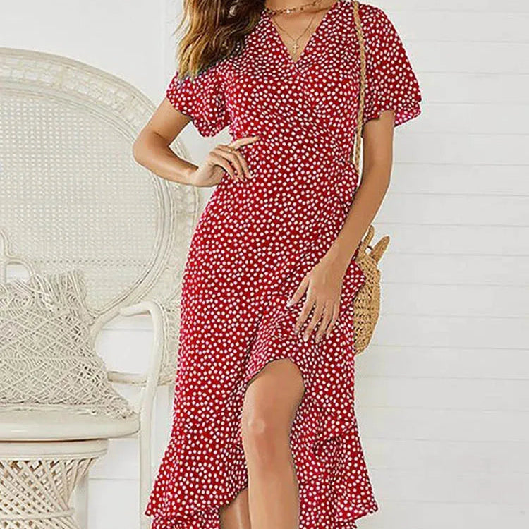 Robe longue en mousseline de soie pour femmes