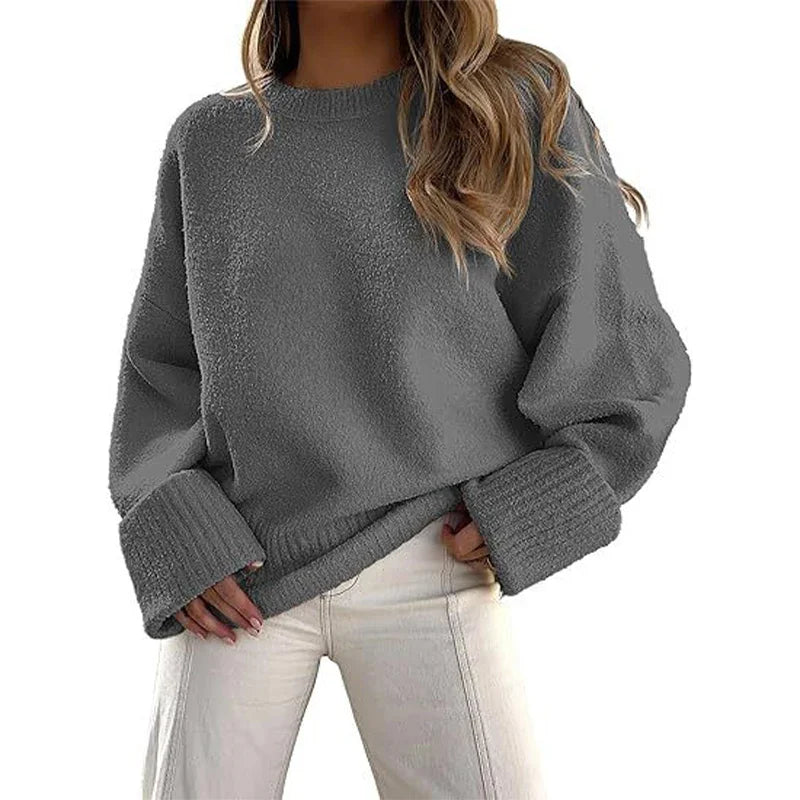 Pull en cachemire à col rond pour femmes