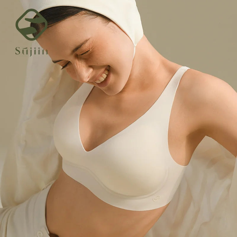 Soutien-gorge Push Up sans couture sans fil  pour femmes