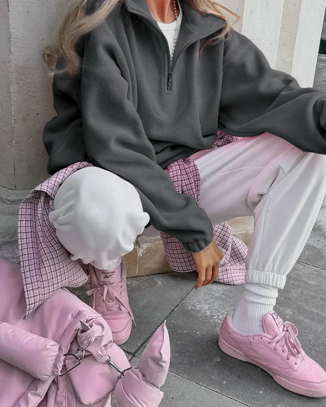 Sweat-shirt à capuche en molleton pour femmes