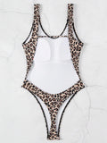 Maillot de bain une pièce imprimé léopard pour femmes