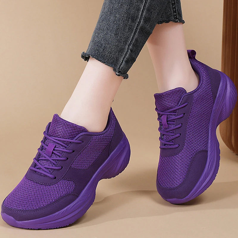 Baskets confortables à talons pour femmes