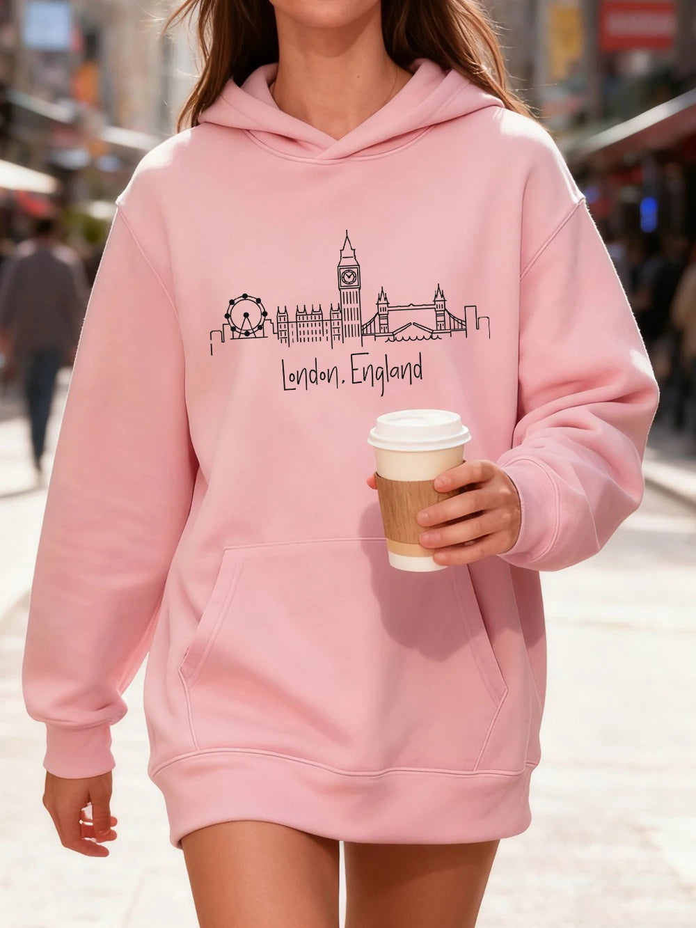 Sweat à Capuche Femme – Imprimé London England