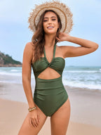 Maillot de bain une pièce à imprimé floral pour femmes