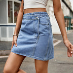 Jupe courte en jean pour femmes