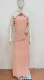 Robe longue élégante à imprimé floral pour femmes