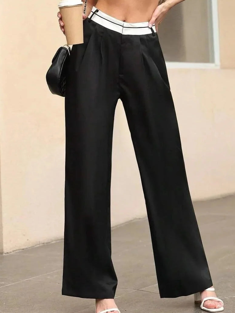 Pantalon long décontracté et amincissant pour femmes