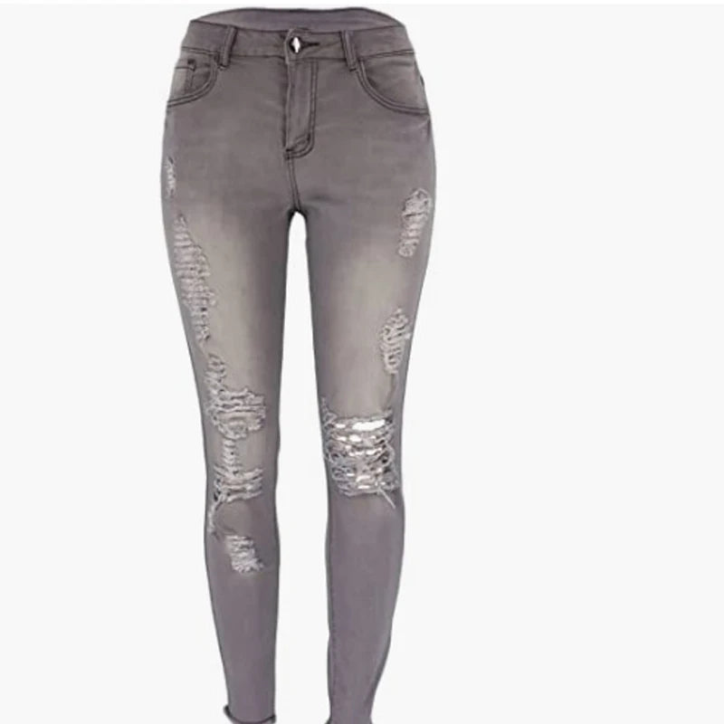 Jean Déchiré Femme – Taille Haute et Extensible