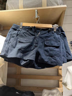 Short Cargo vintage à poches solides pour femmes