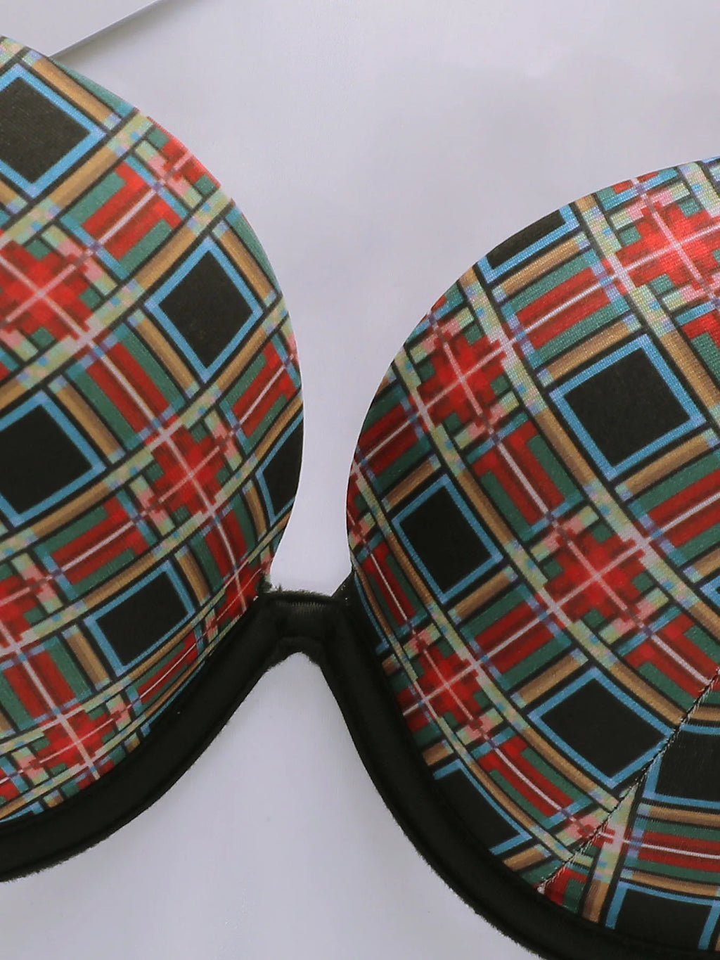 Ensemble de lingerie sexy à carreaux pour femmes