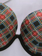 Ensemble de lingerie sexy à carreaux pour femmes
