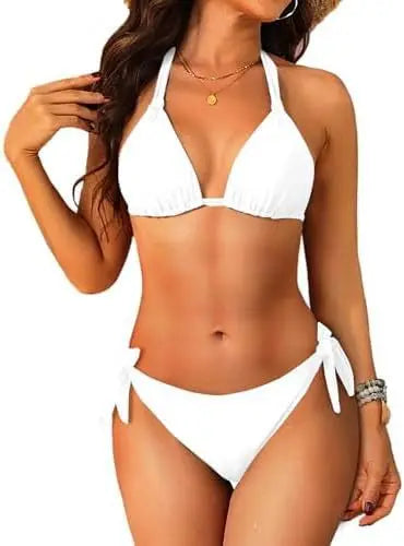 Maillot de bain deux pièces à bretelles pour femmes