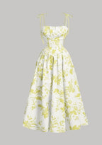 Robe élégante et intellectuelle à imprimé floral pour femmes