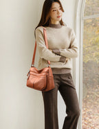 Sac à main en cuir véritable pour femmes