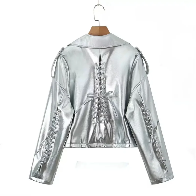 Vestes en faux cuir pour femmes
