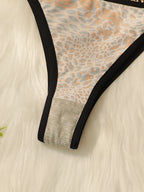 String sexy imprimé léopard pour femmes