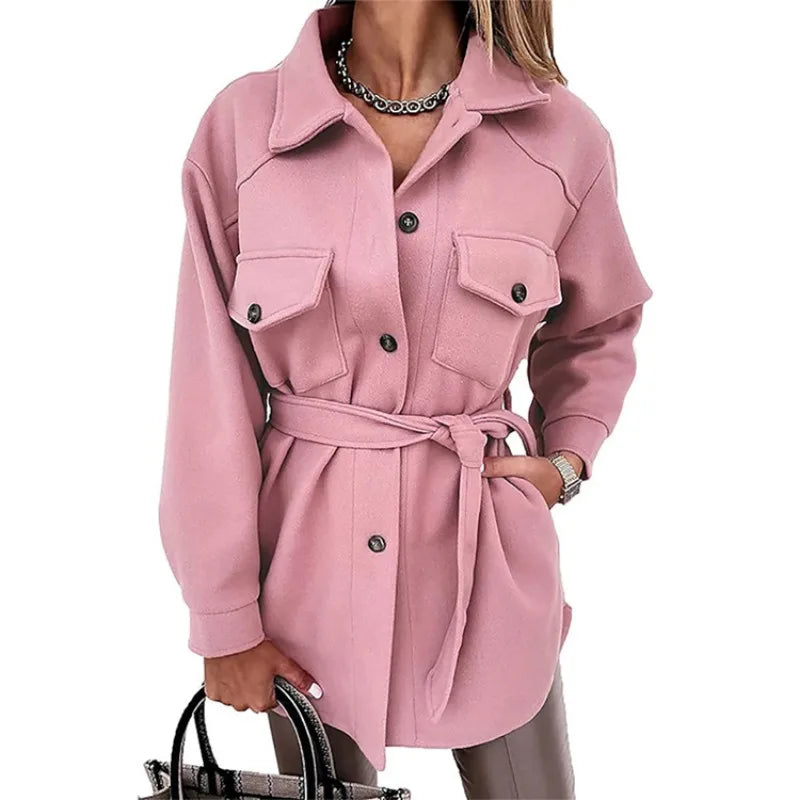 Veste en laine à manches longues pour femmes