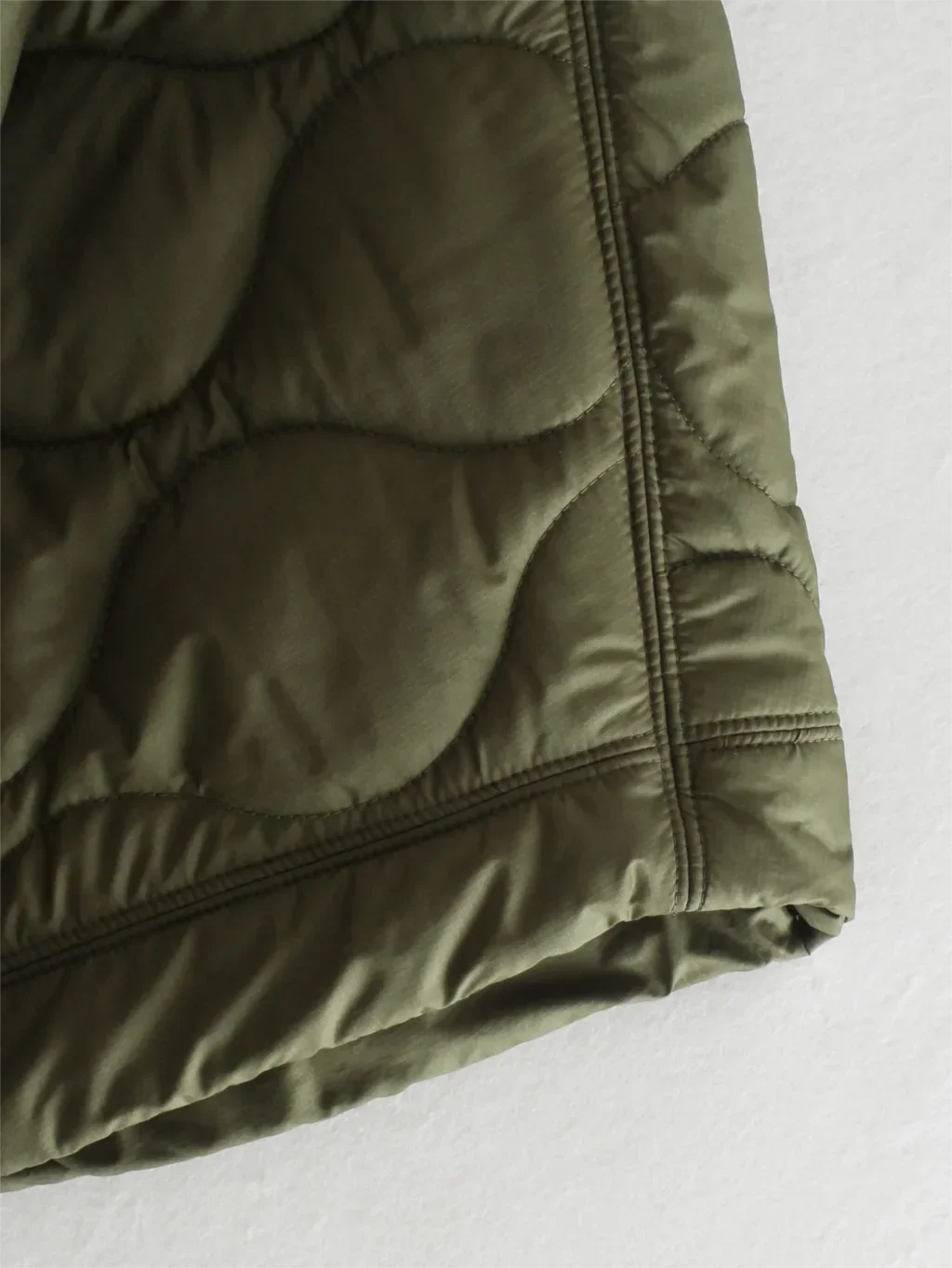 Veste matelassée en coton uni tendance pour femmes