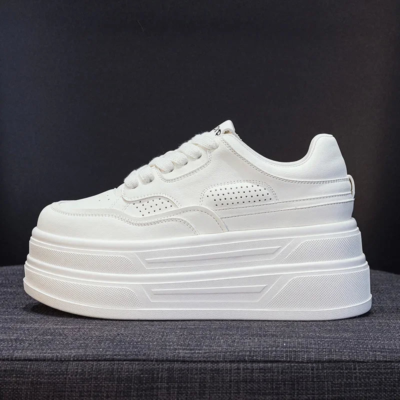 Baskets en cuir véritable pour femmes