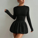 Robe élégante à manches longues pour femmes