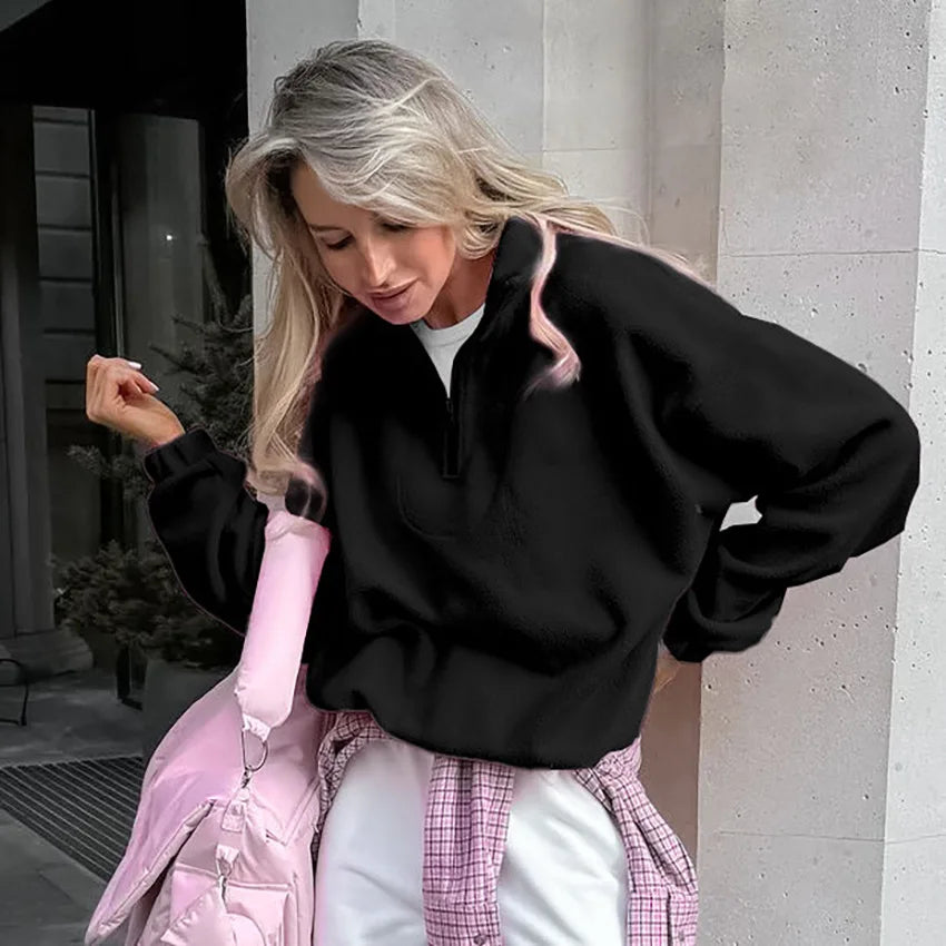 Sweat à Capuche en Molleton Femme – Style Streetwear
