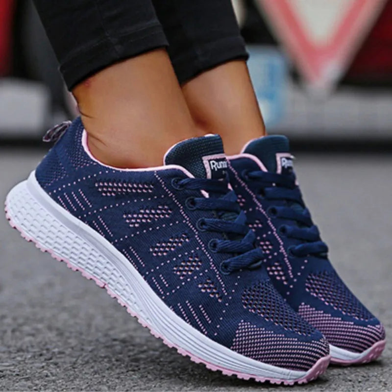 Baskets à lacets respirantes pour femmes